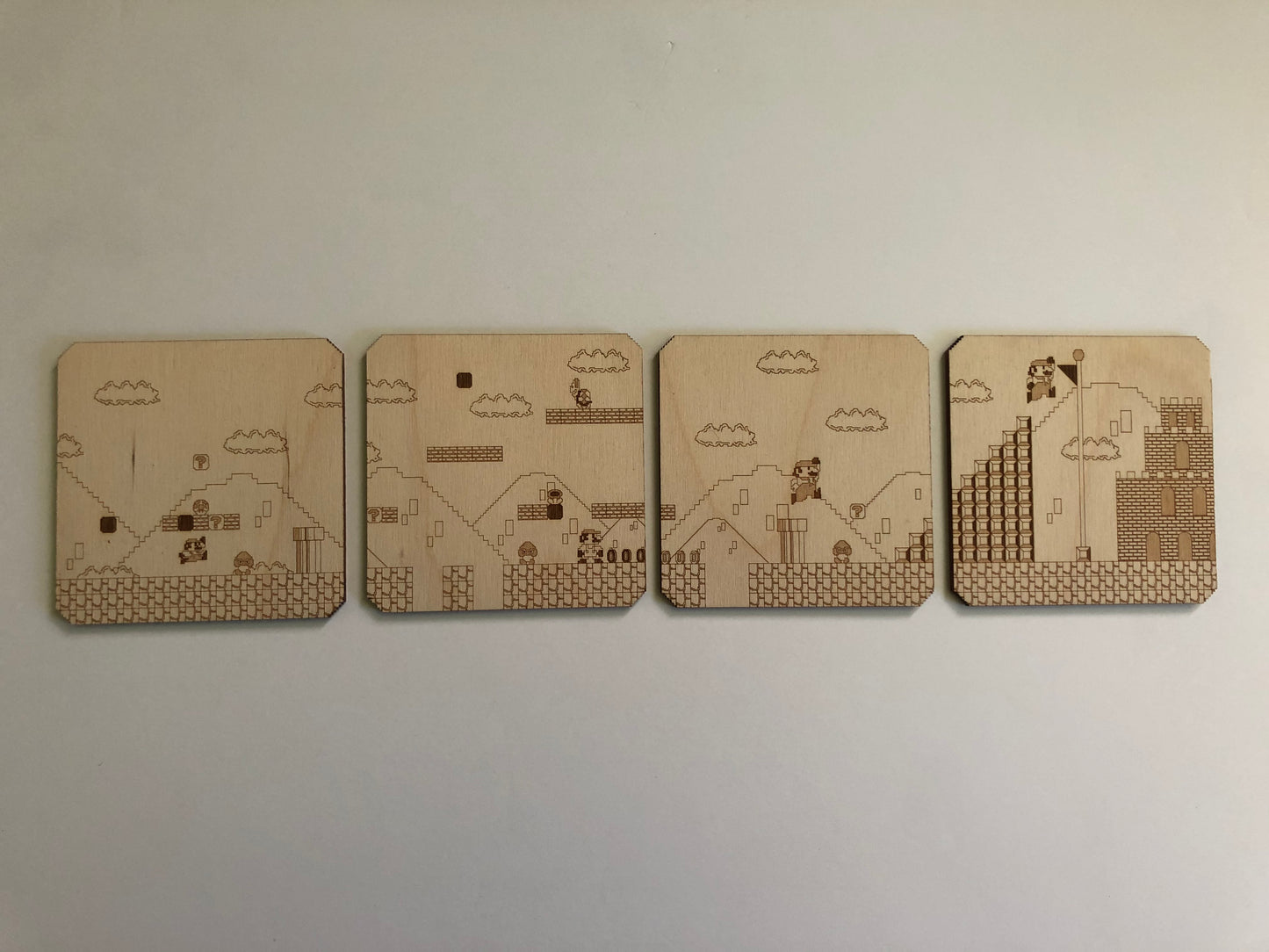 Mario World 1-1 Coaster - Wood