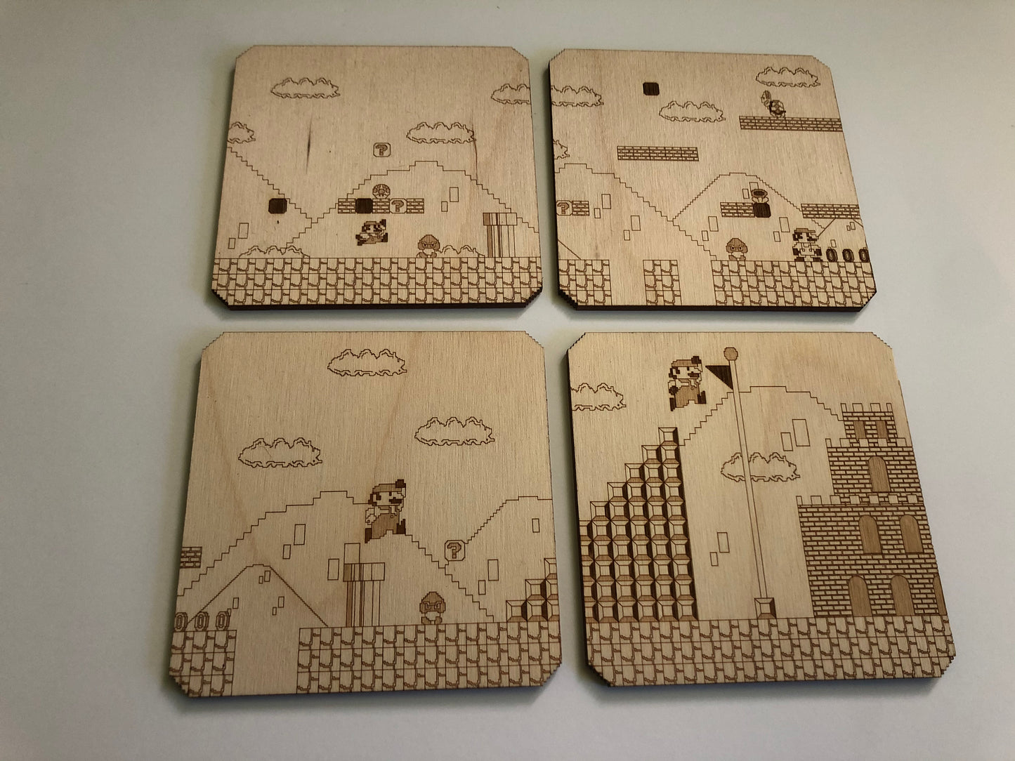Mario World 1-1 Coaster - Wood