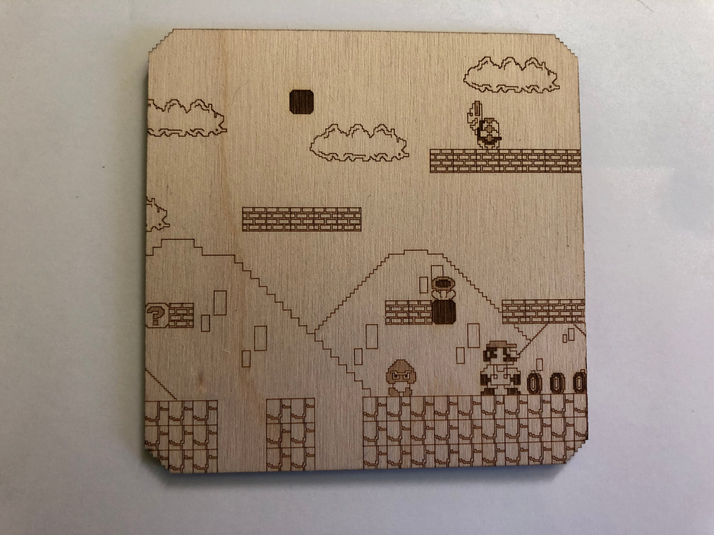 Mario World 1-1 Coaster - Wood