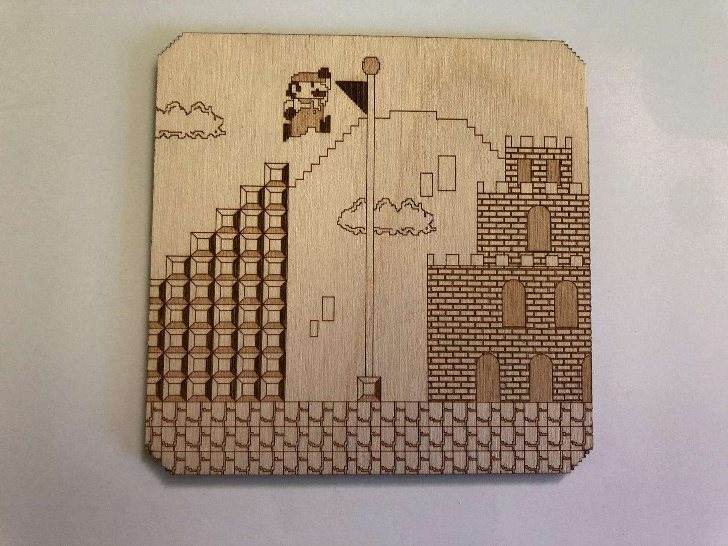 Mario World 1-1 Coaster - Wood