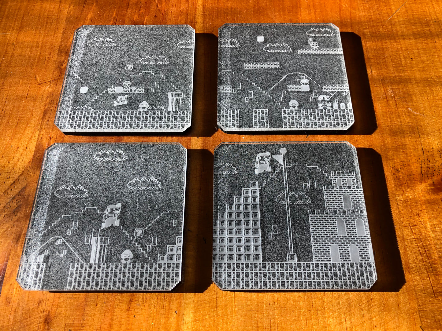 Mario World 1-1 Coaster - Acrylic