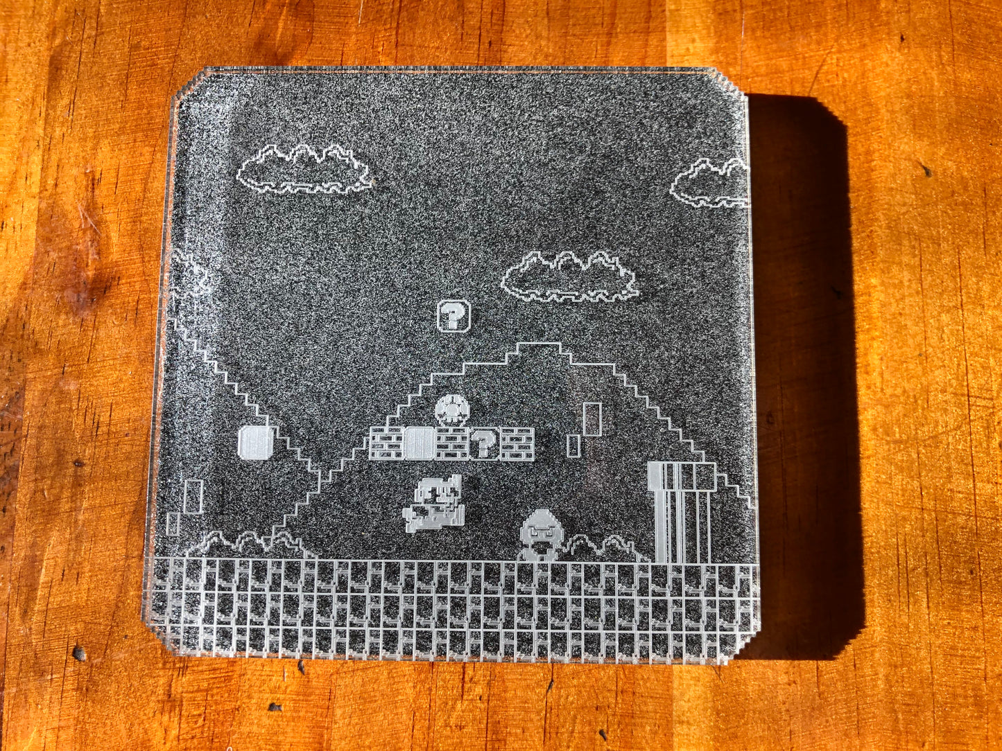 Mario World 1-1 Coaster - Acrylic