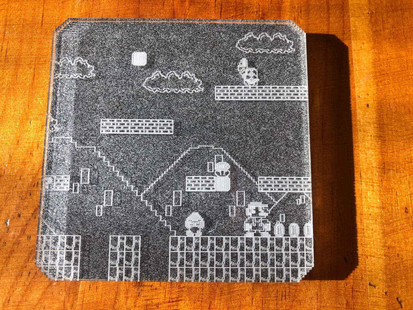 Mario World 1-1 Coaster - Acrylic