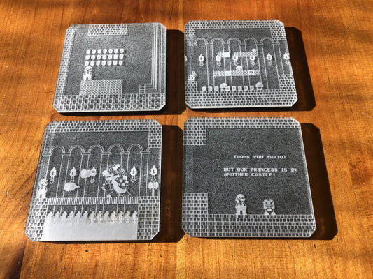 Bowser's Dungeon Coaster - Acrylic
