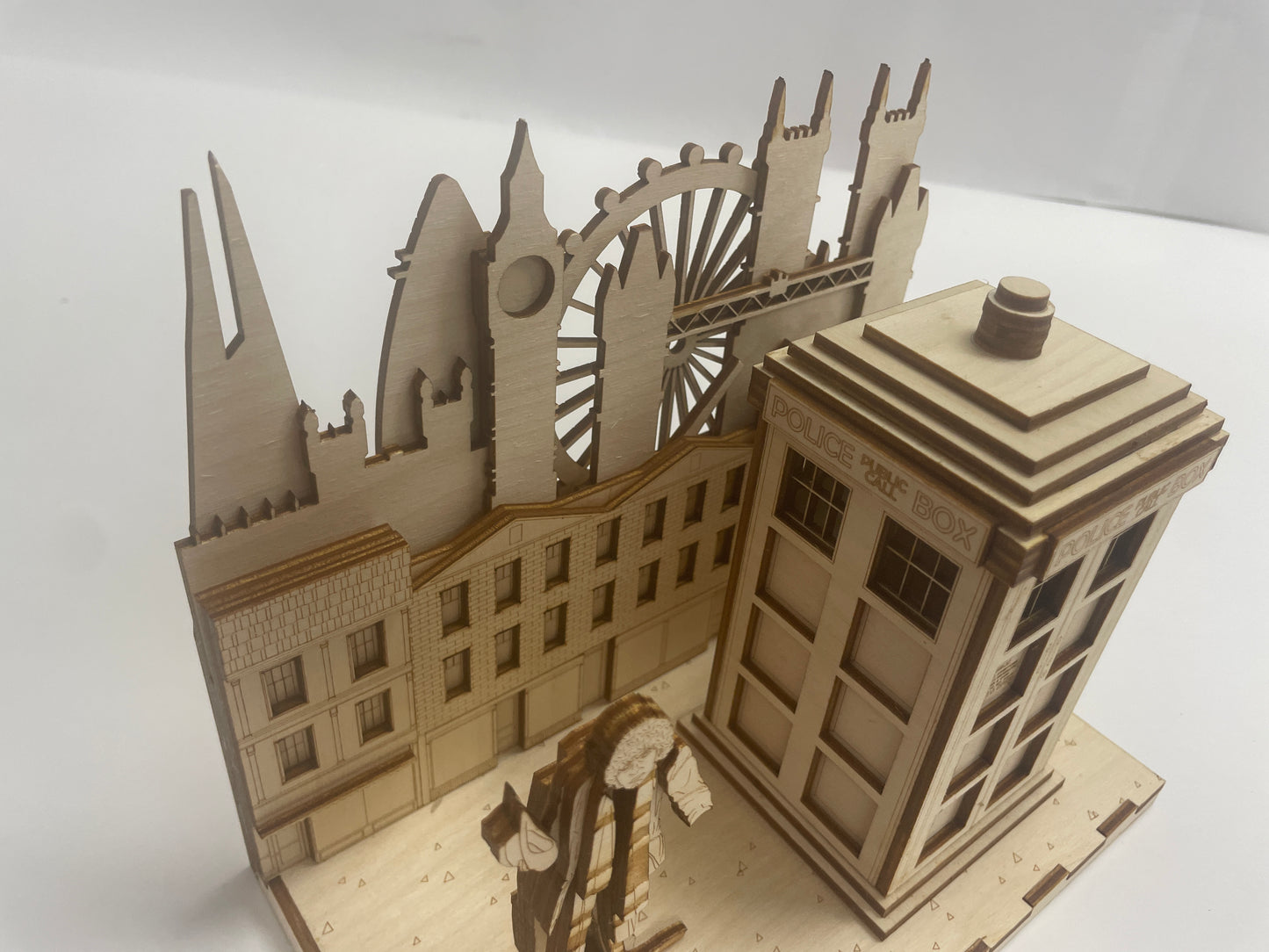 The Doctor Panorama - London - Wood model