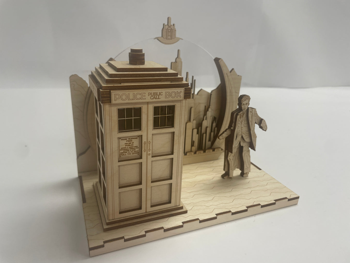 The Doctor Panorama - Gallifrey - Wood model
