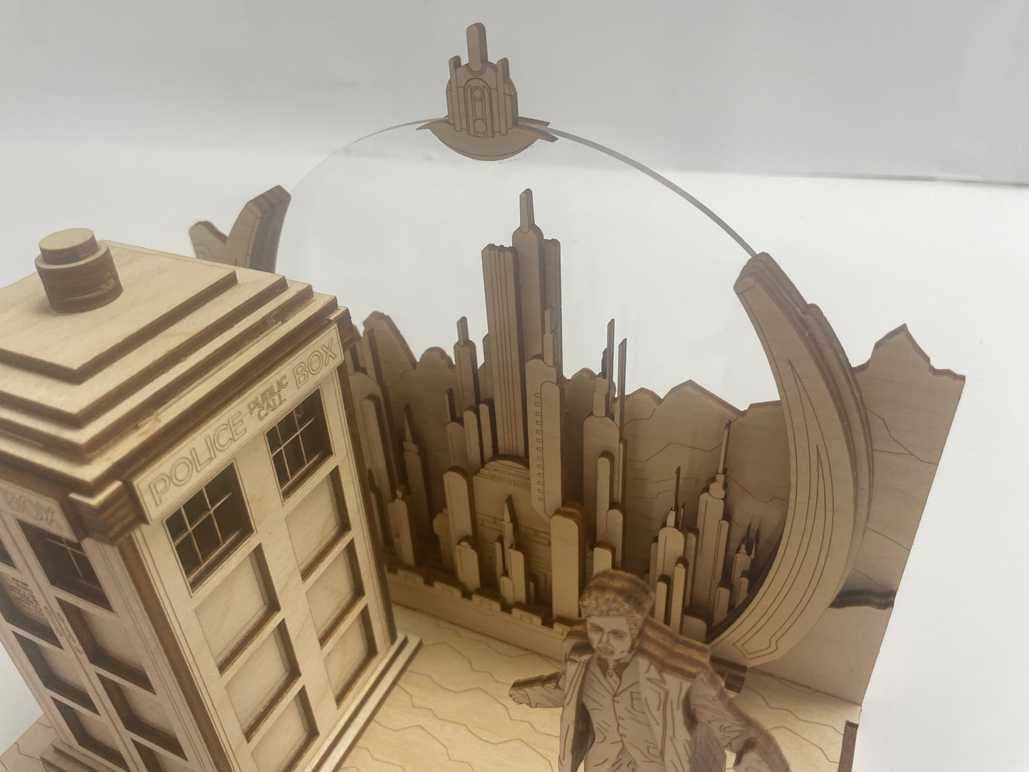 The Doctor Panorama - Gallifrey - Wood model