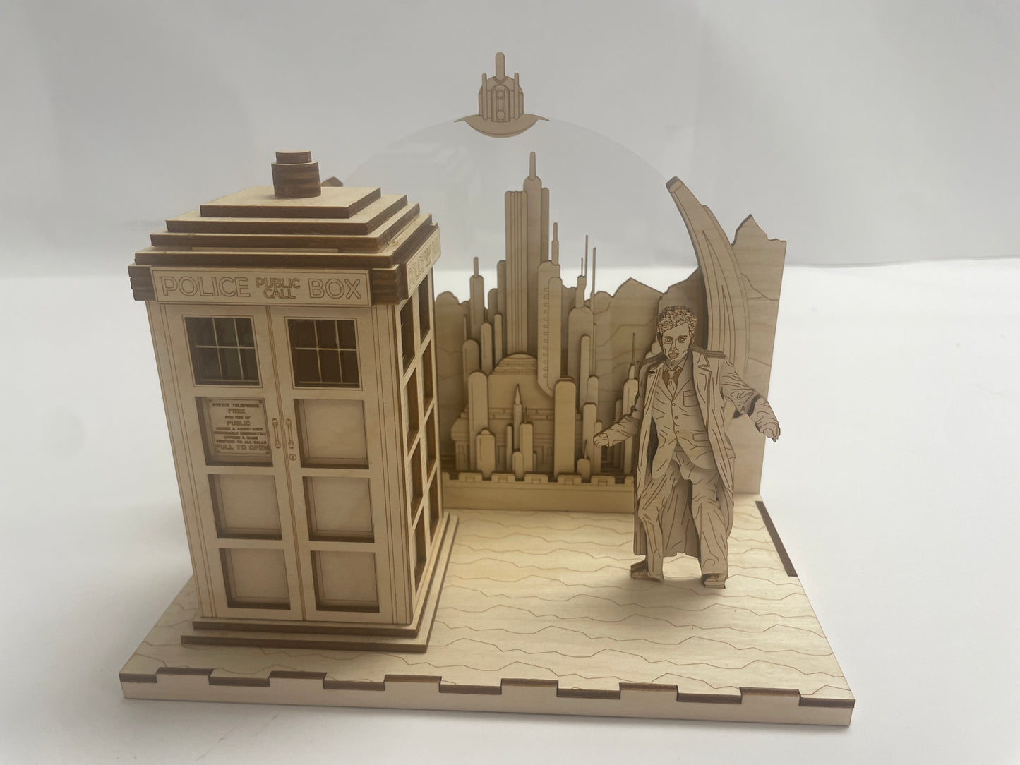 The Doctor Panorama - Gallifrey - Wood model