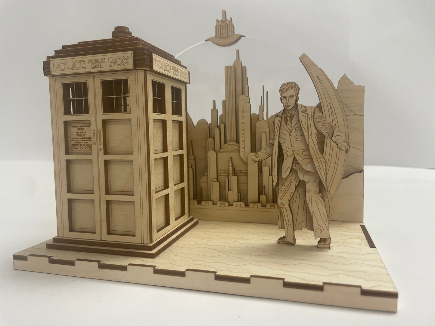 The Doctor Panorama - Gallifrey - Wood model