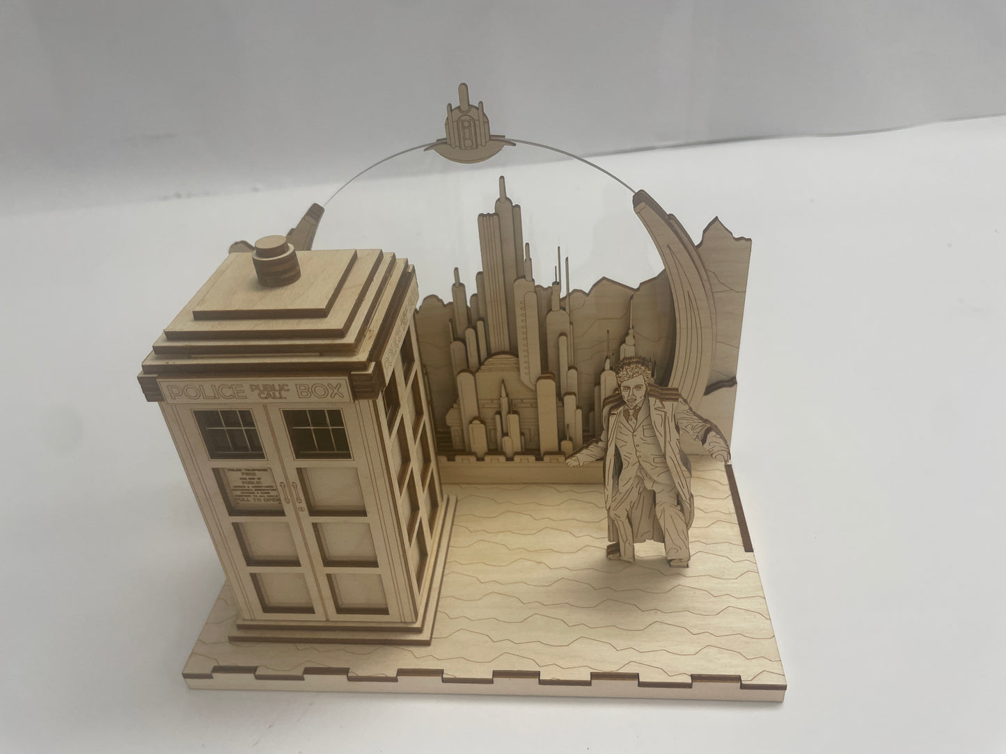 The Doctor Panorama - Gallifrey - Wood model