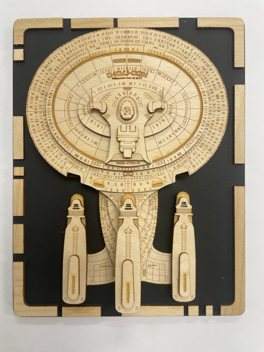 Galaxy Dreadnaught Class - Wood Plaque