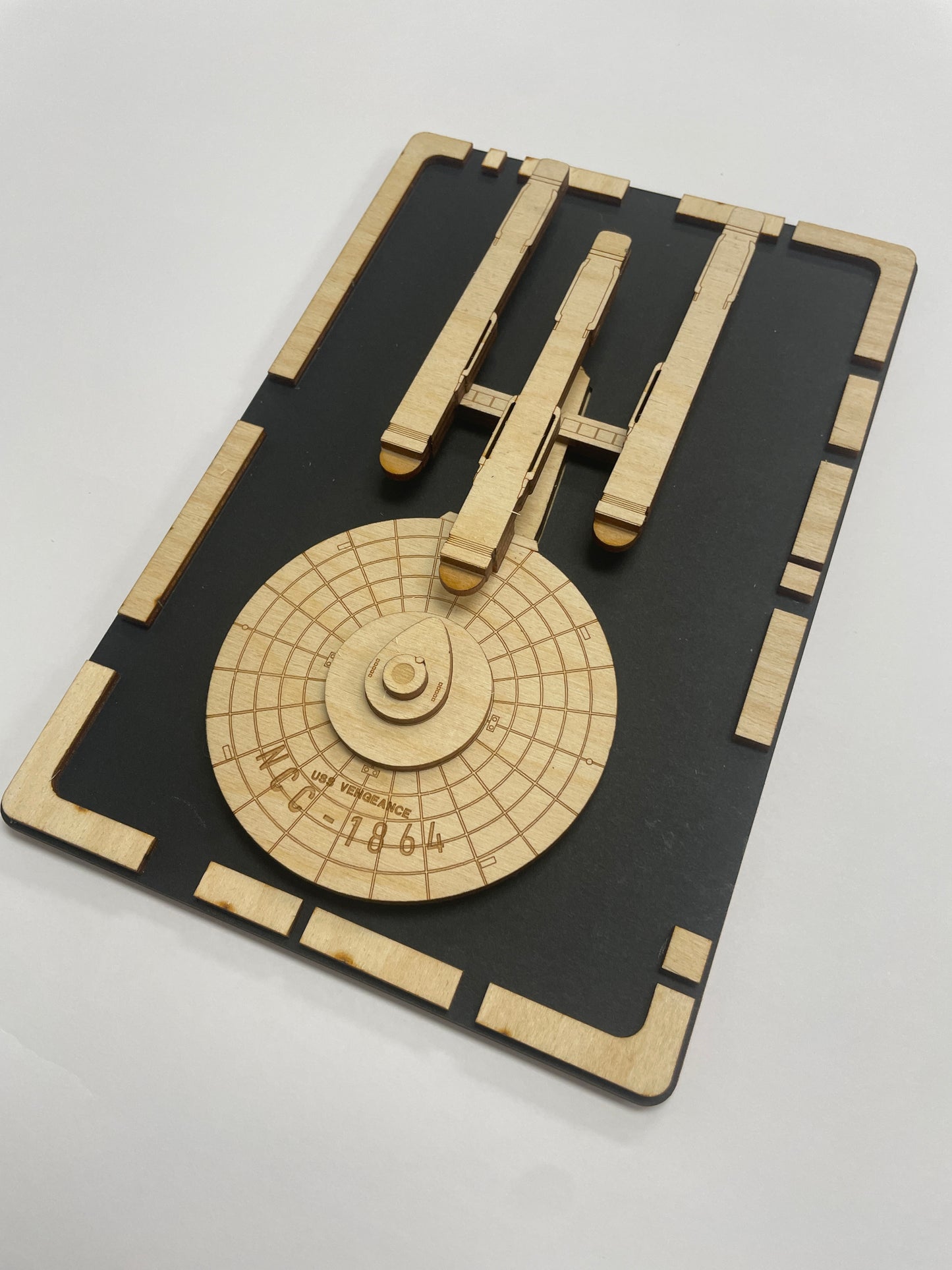 Constitution Dreadnaught Class - Wood Plaque