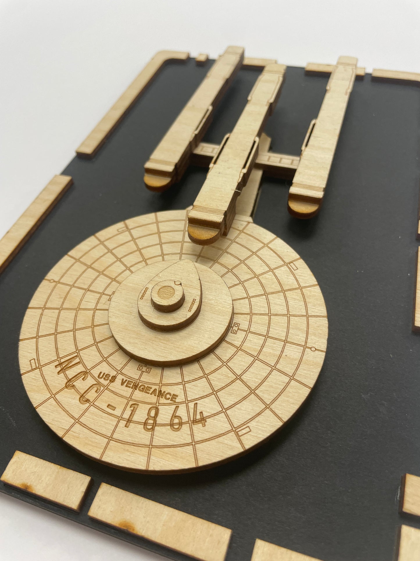 Constitution Dreadnaught Class - Wood Plaque