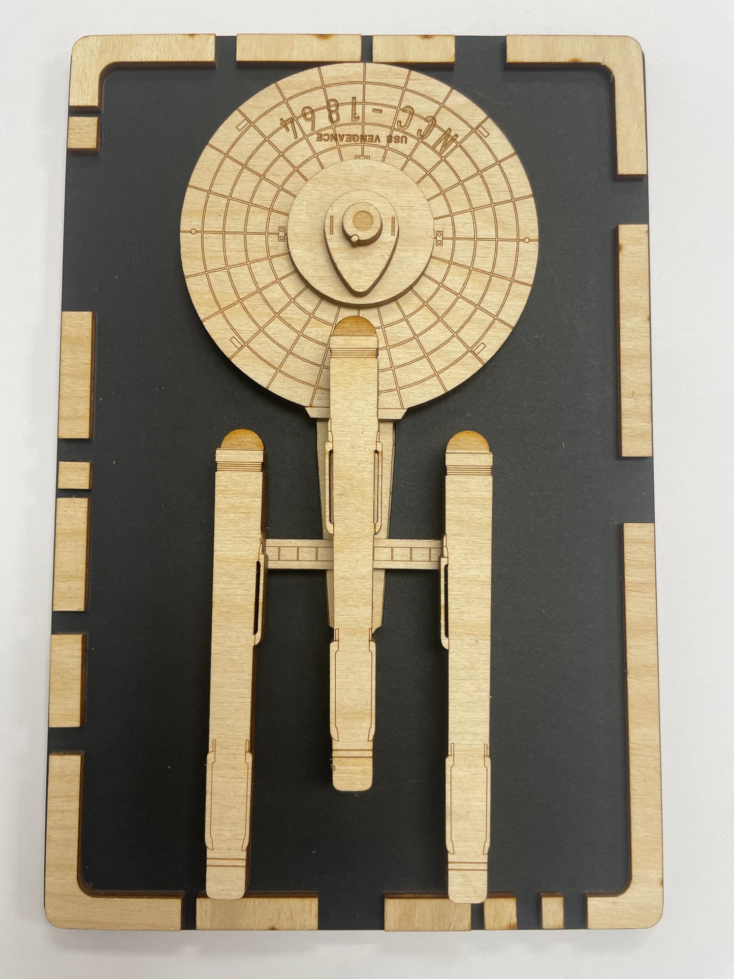 Constitution Dreadnaught Class - Wood Plaque