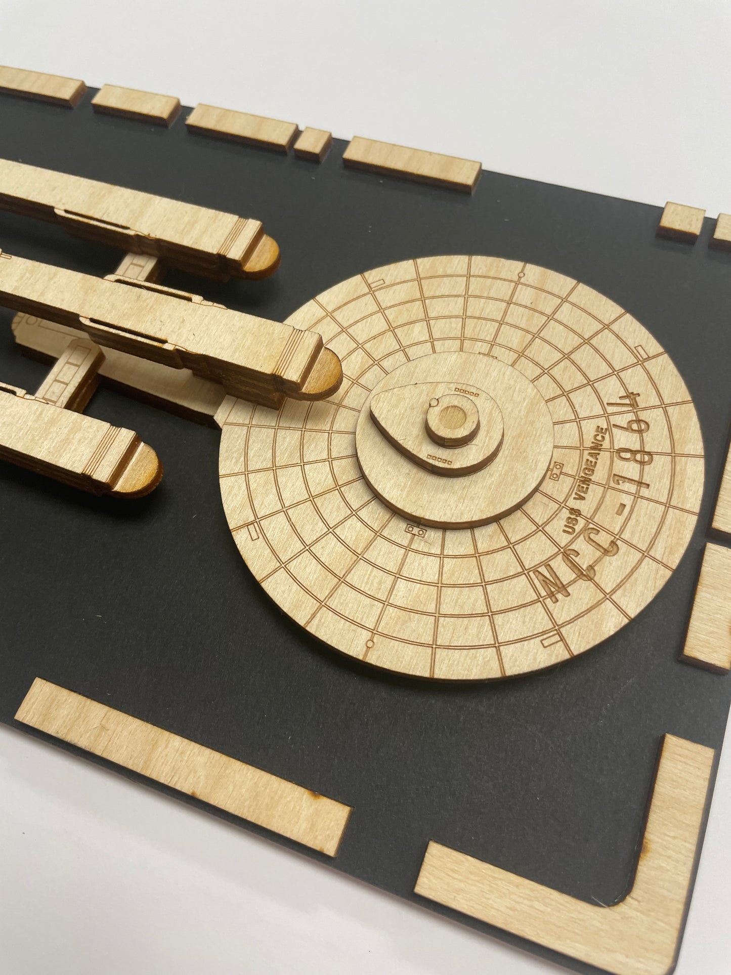 Constitution Dreadnaught Class - Wood Plaque