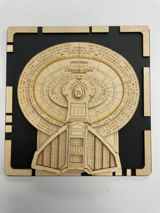 Nebula Class - Wood Plaque