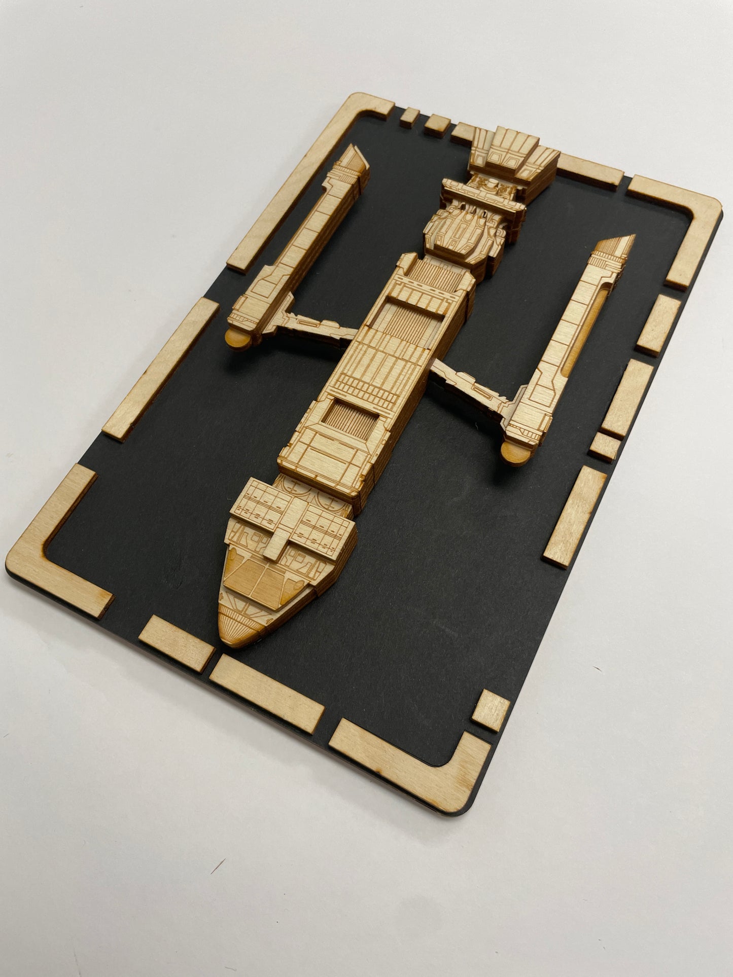 Phoenix Warp Ship - Wood Plaque
