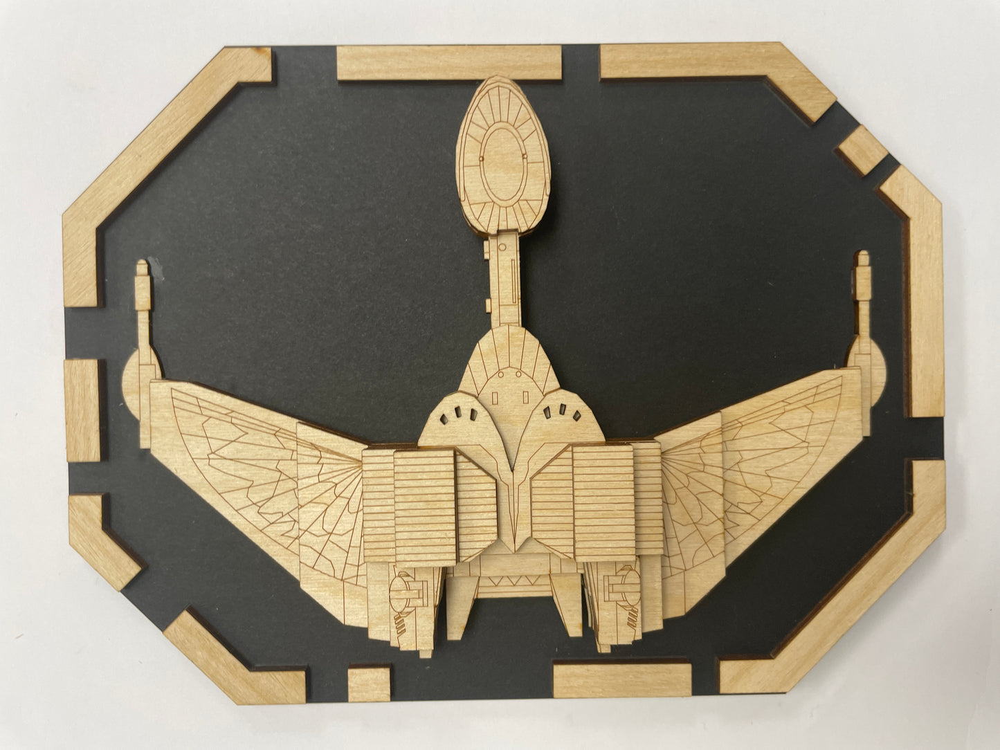 Klingon Bird of Prey - Wood Plaque