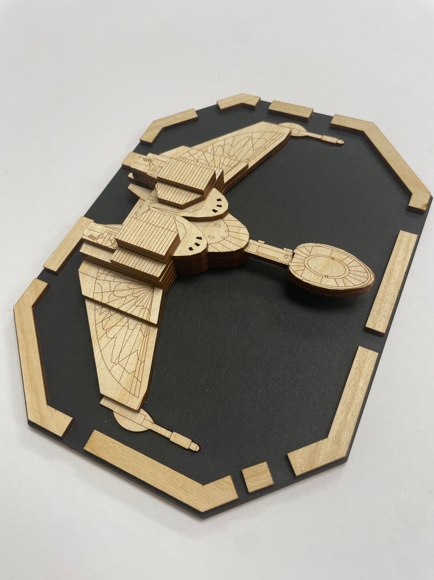 Klingon Bird of Prey - Wood Plaque