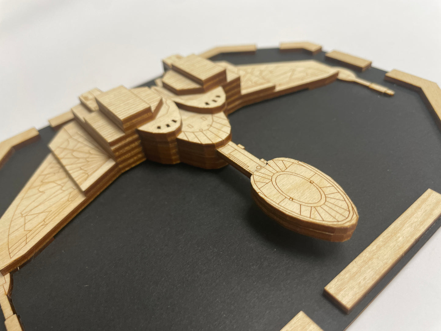 Klingon Bird of Prey - Wood Plaque