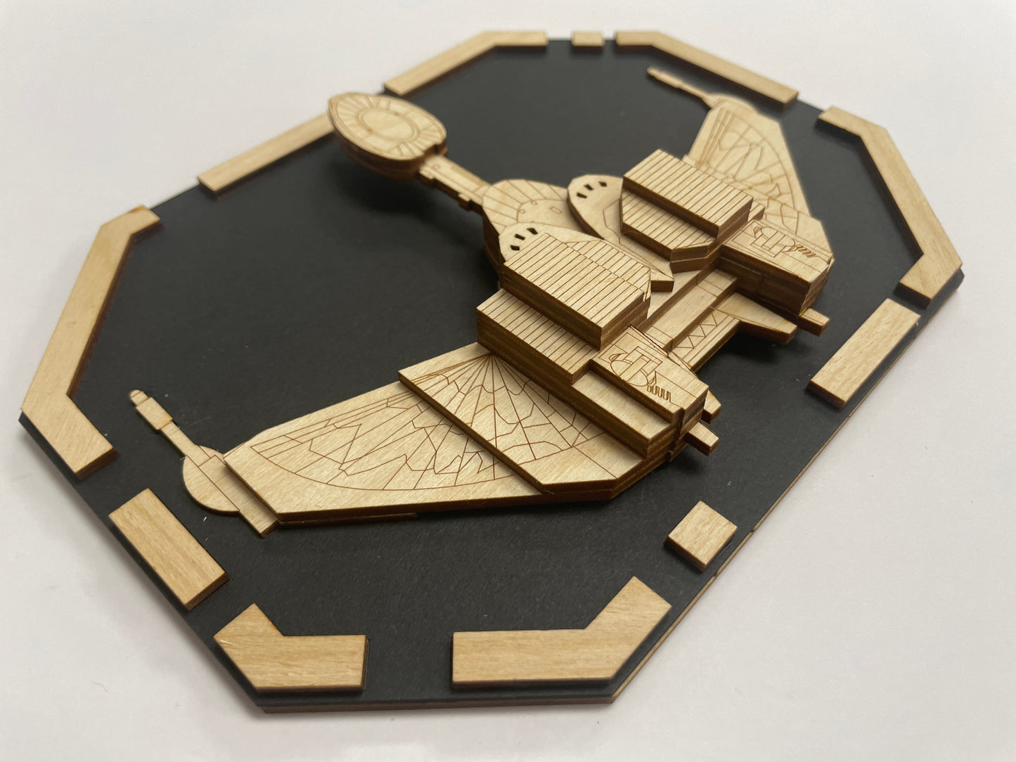 Klingon Bird of Prey - Wood Plaque