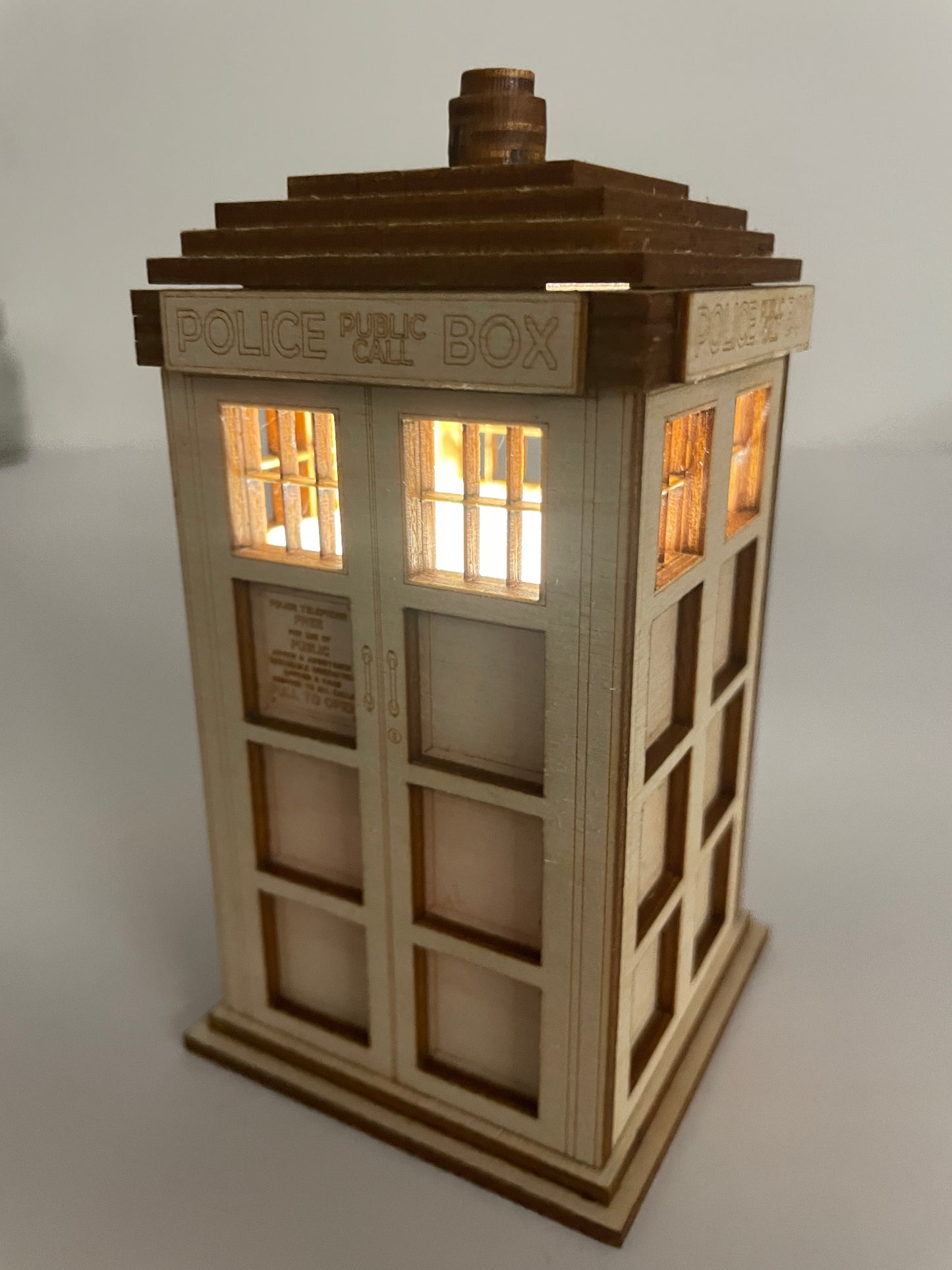 Tardis Wood Model