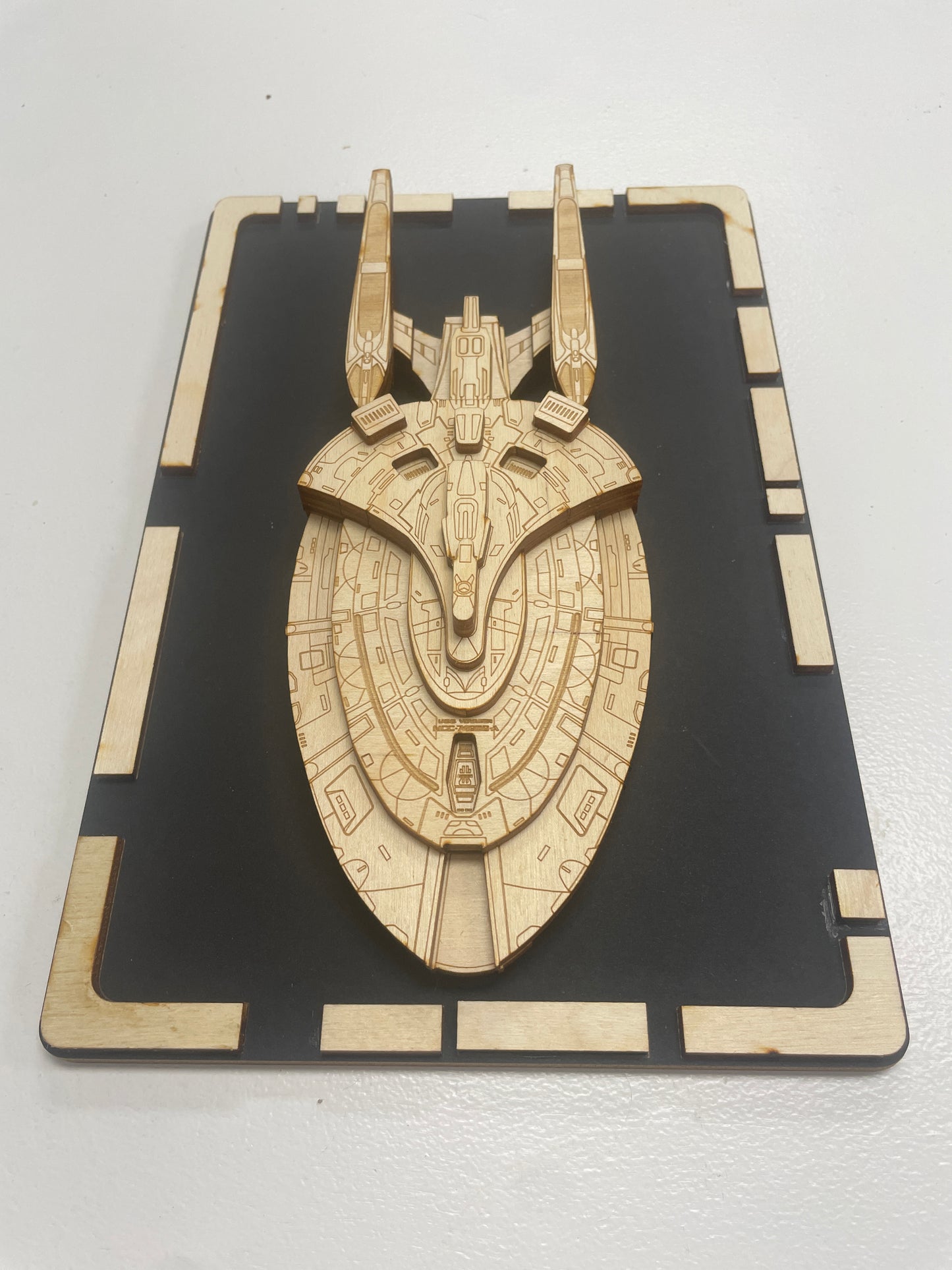 USS Voyager - A - Wood Plaque