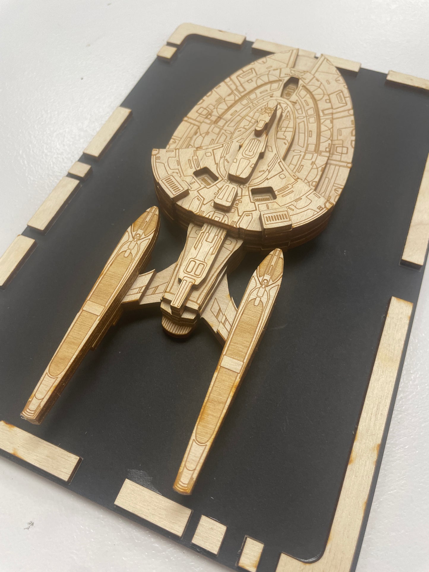 USS Voyager - A - Wood Plaque