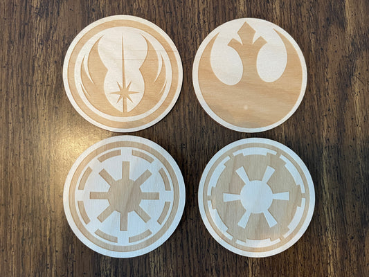 Icon Coasters - Wood