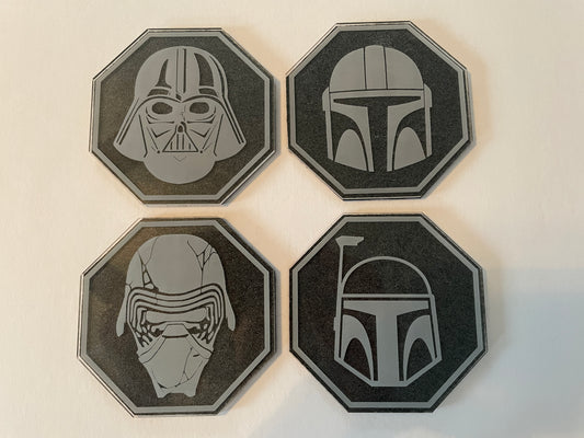 Helmet Coasters - Acrylic