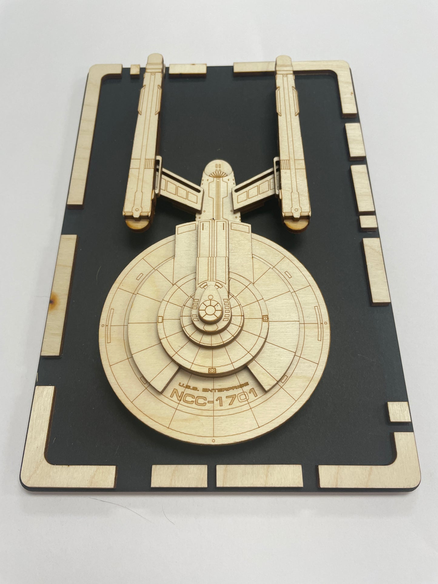 USS Enterprise (SNW) - Wood Plaque
