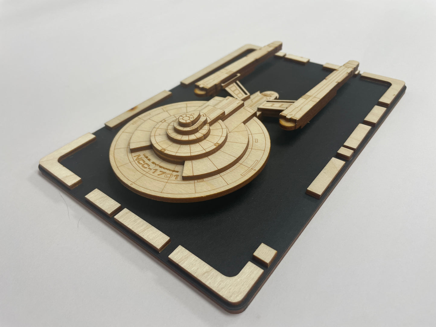 USS Enterprise (SNW) - Wood Plaque