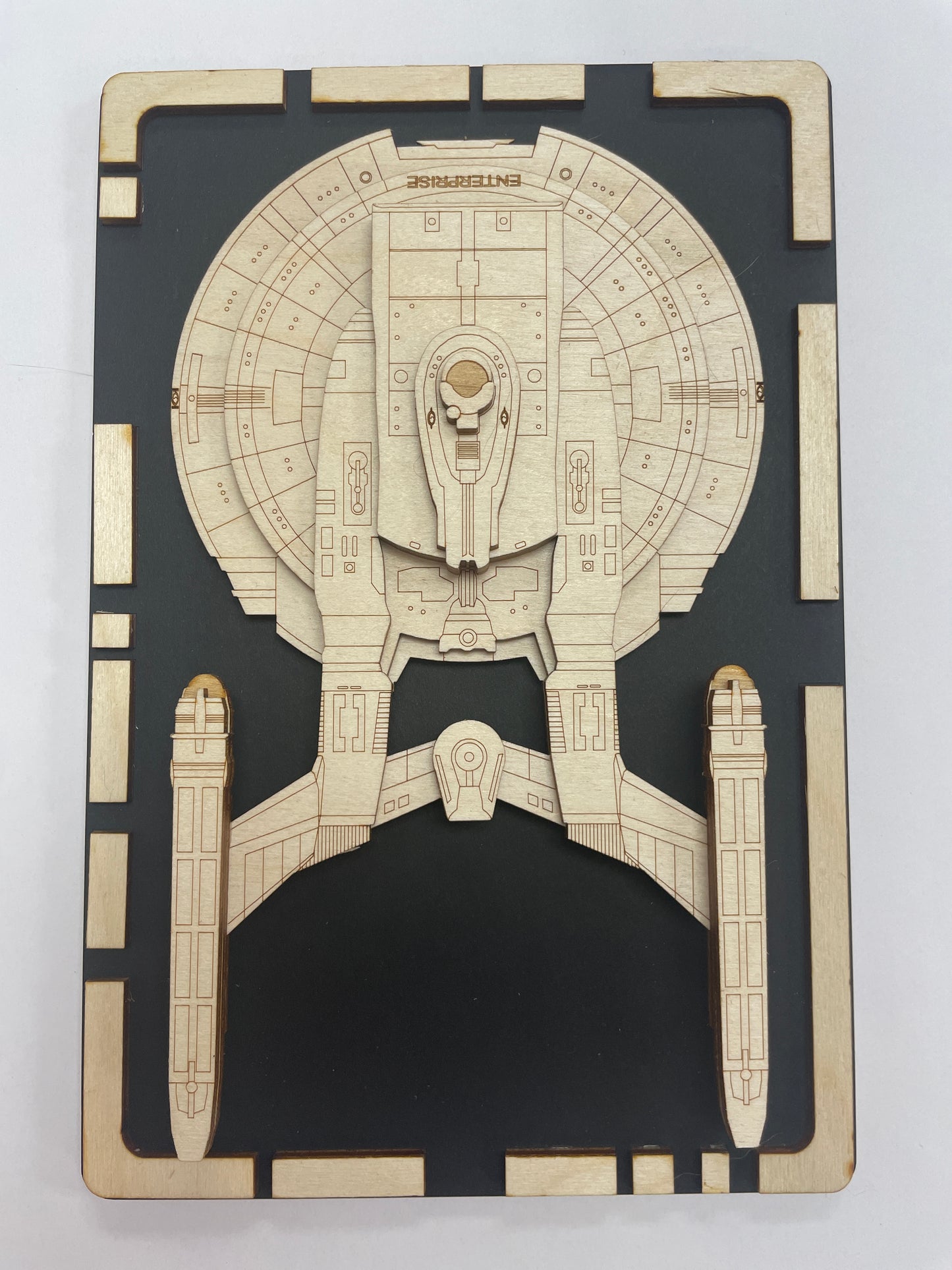 Enterprise NX-01 - Wood Plaque