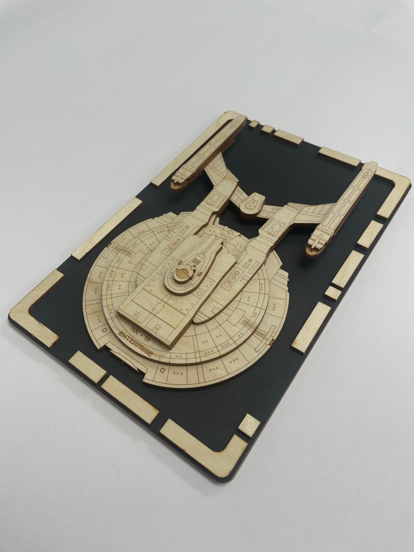 Enterprise NX-01 - Wood Plaque