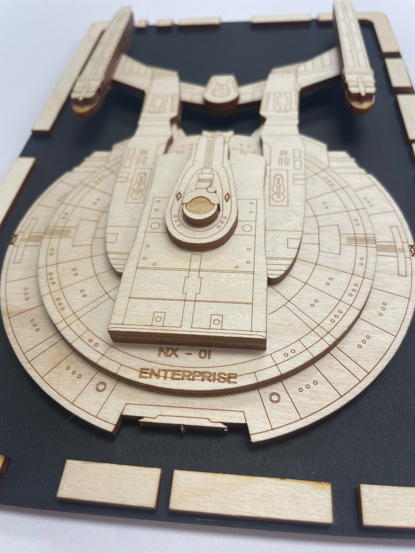 Enterprise NX-01 - Wood Plaque