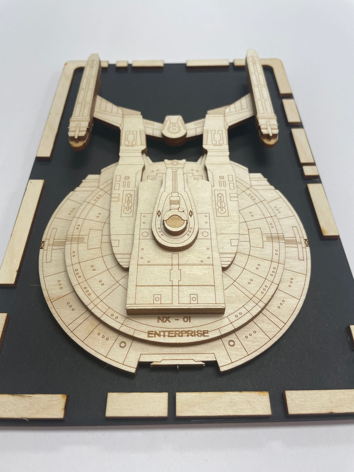 Enterprise NX-01 - Wood Plaque