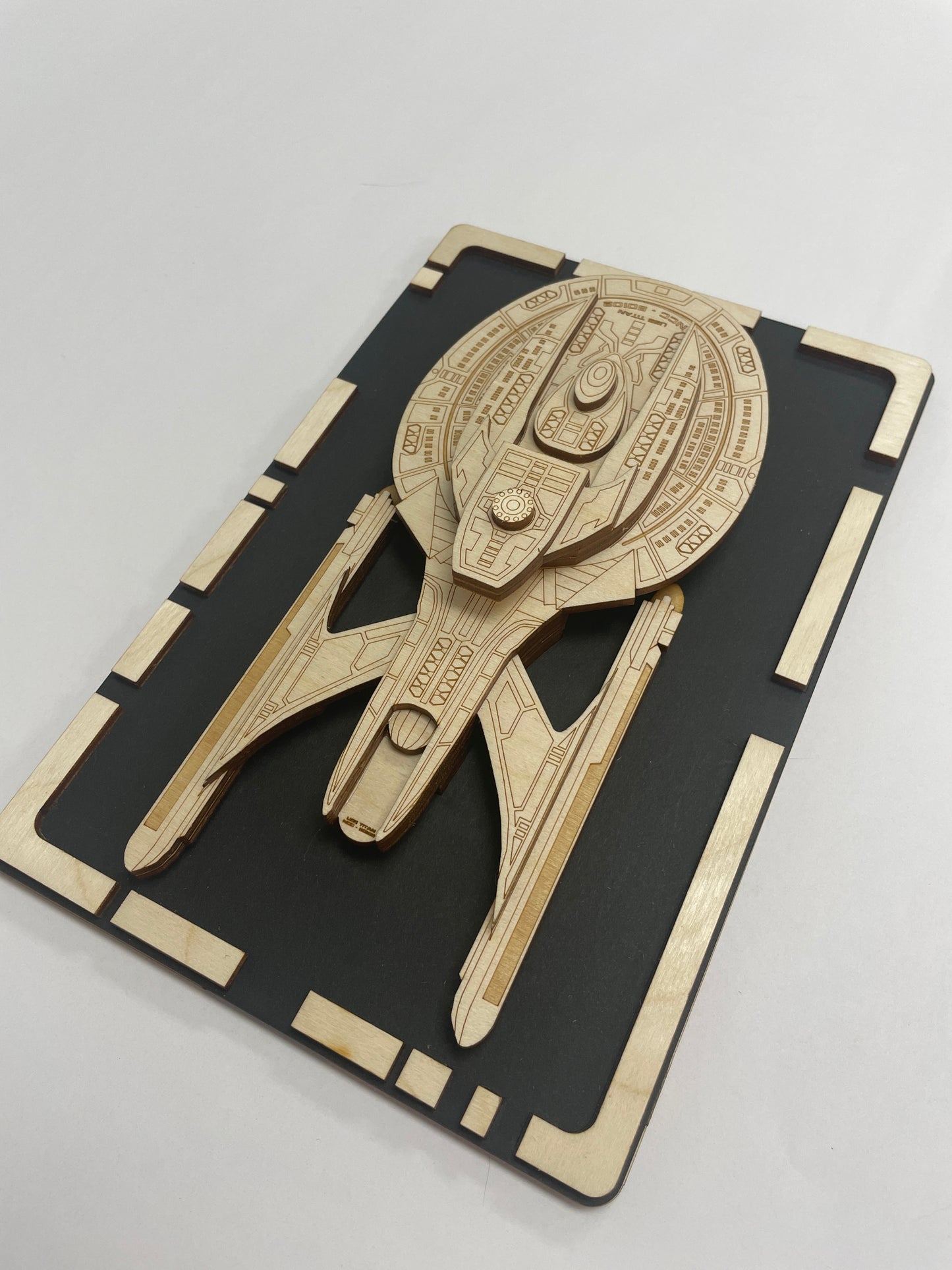 USS Titan - Wood Plaque