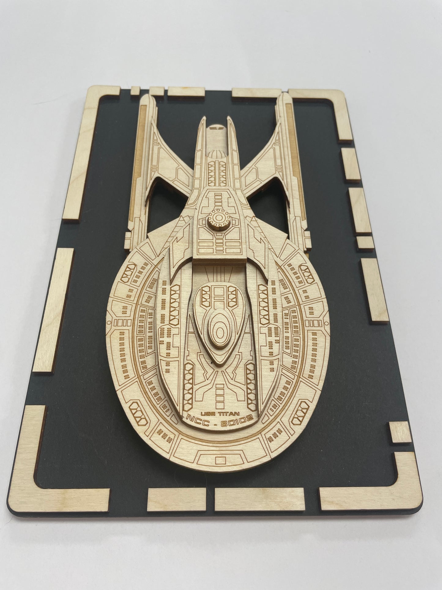 USS Titan - Wood Plaque