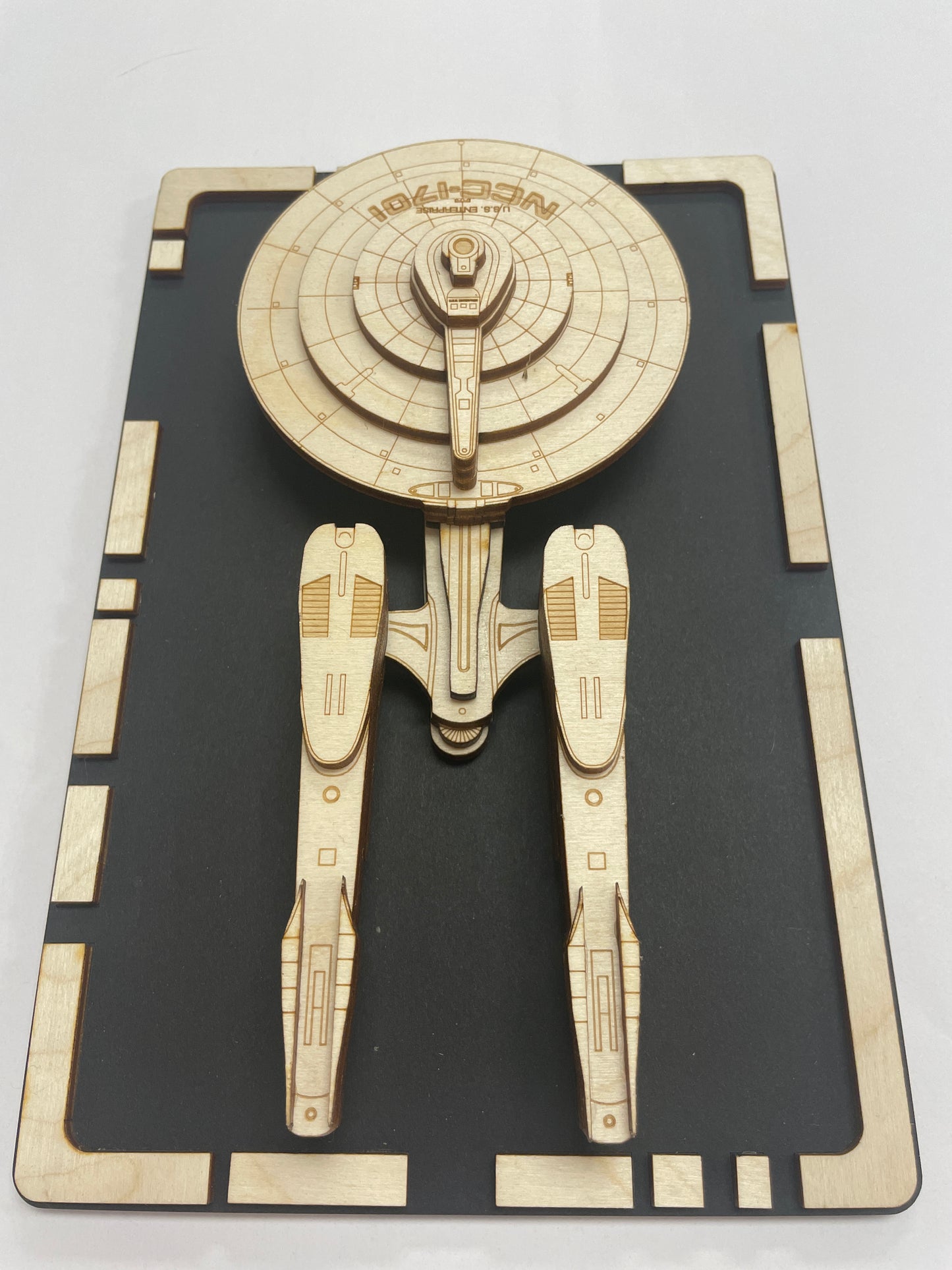USS Enterprise (Kelvin) - Wood Plaque