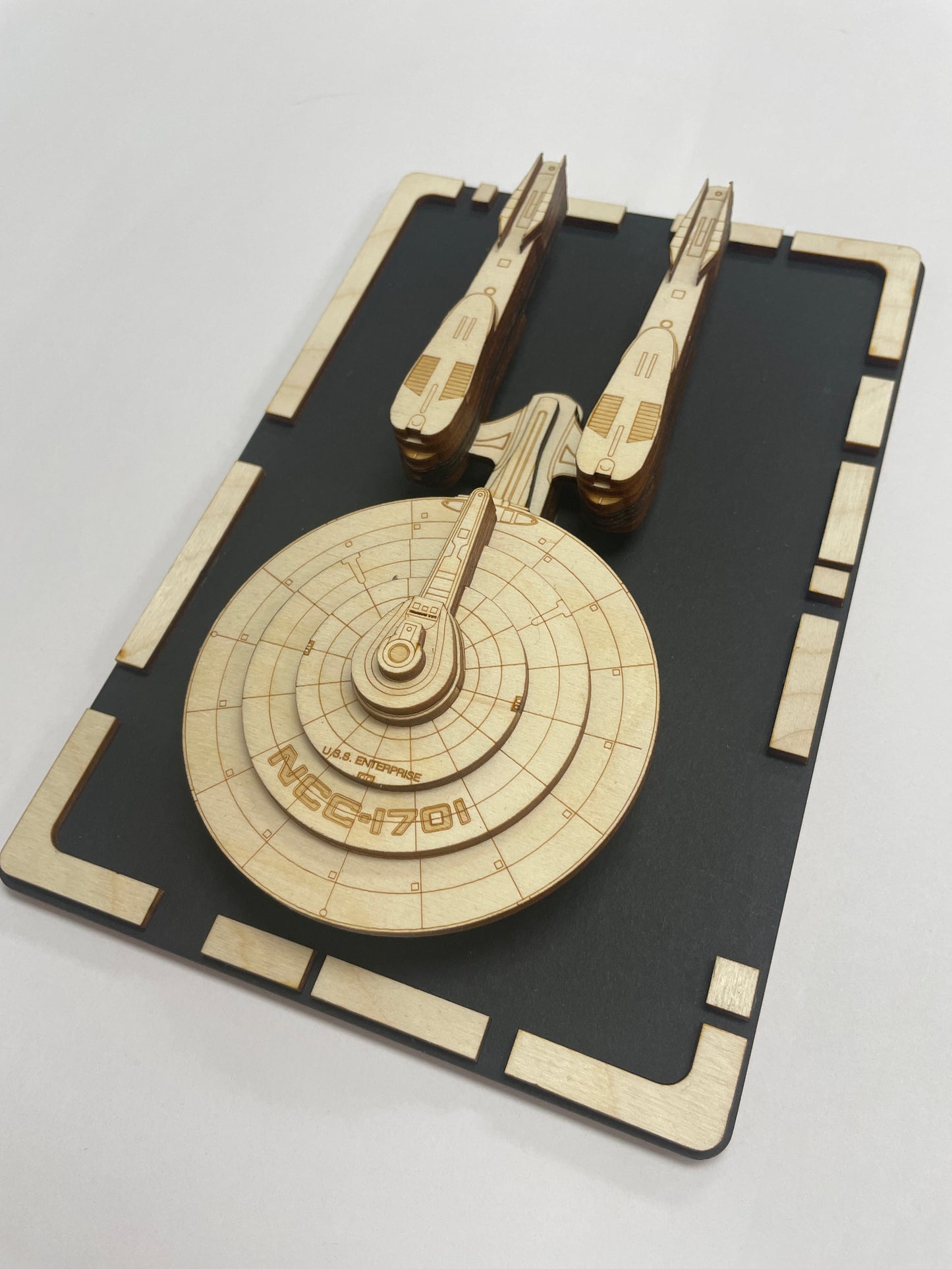 USS Enterprise (Kelvin) - Wood Plaque