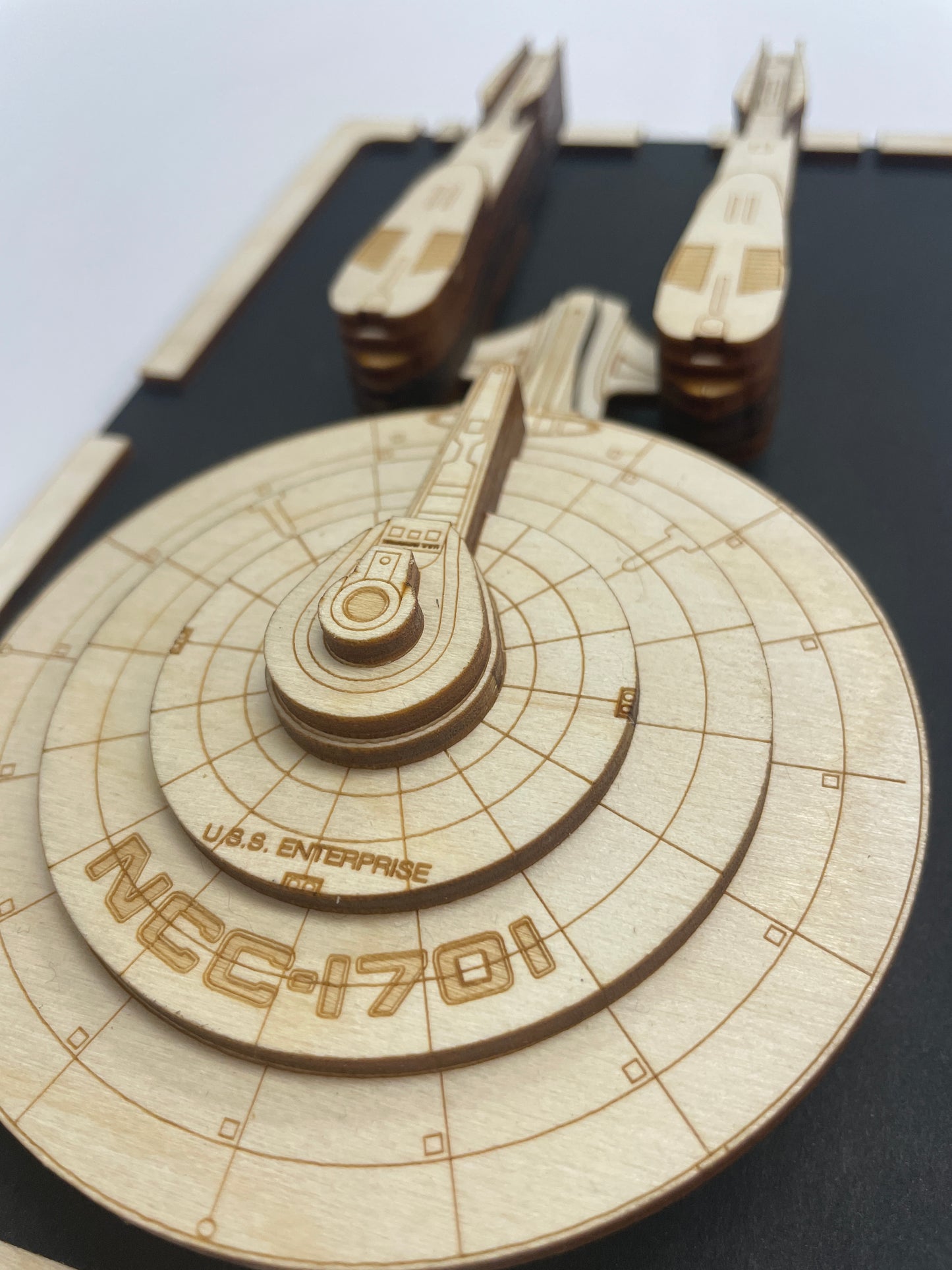 USS Enterprise (Kelvin) - Wood Plaque