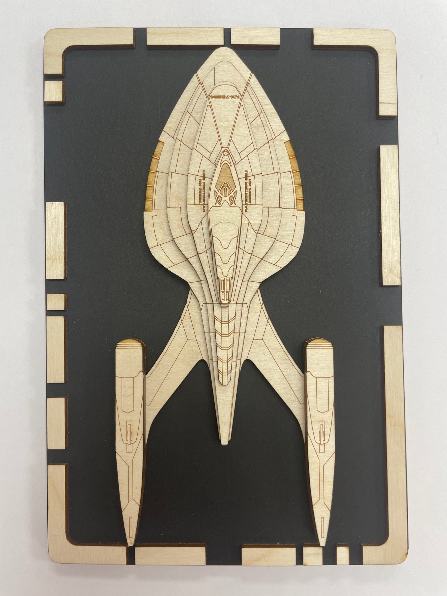 USS Protostar  - Wood Plaque