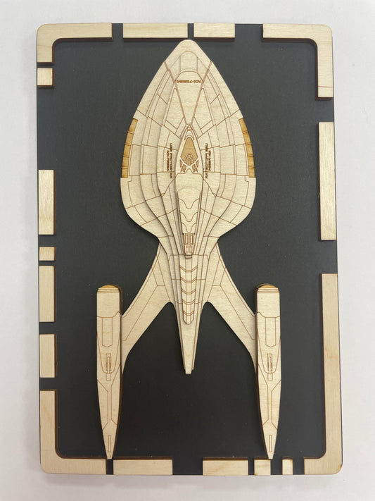 USS Protostar  - Wood Plaque