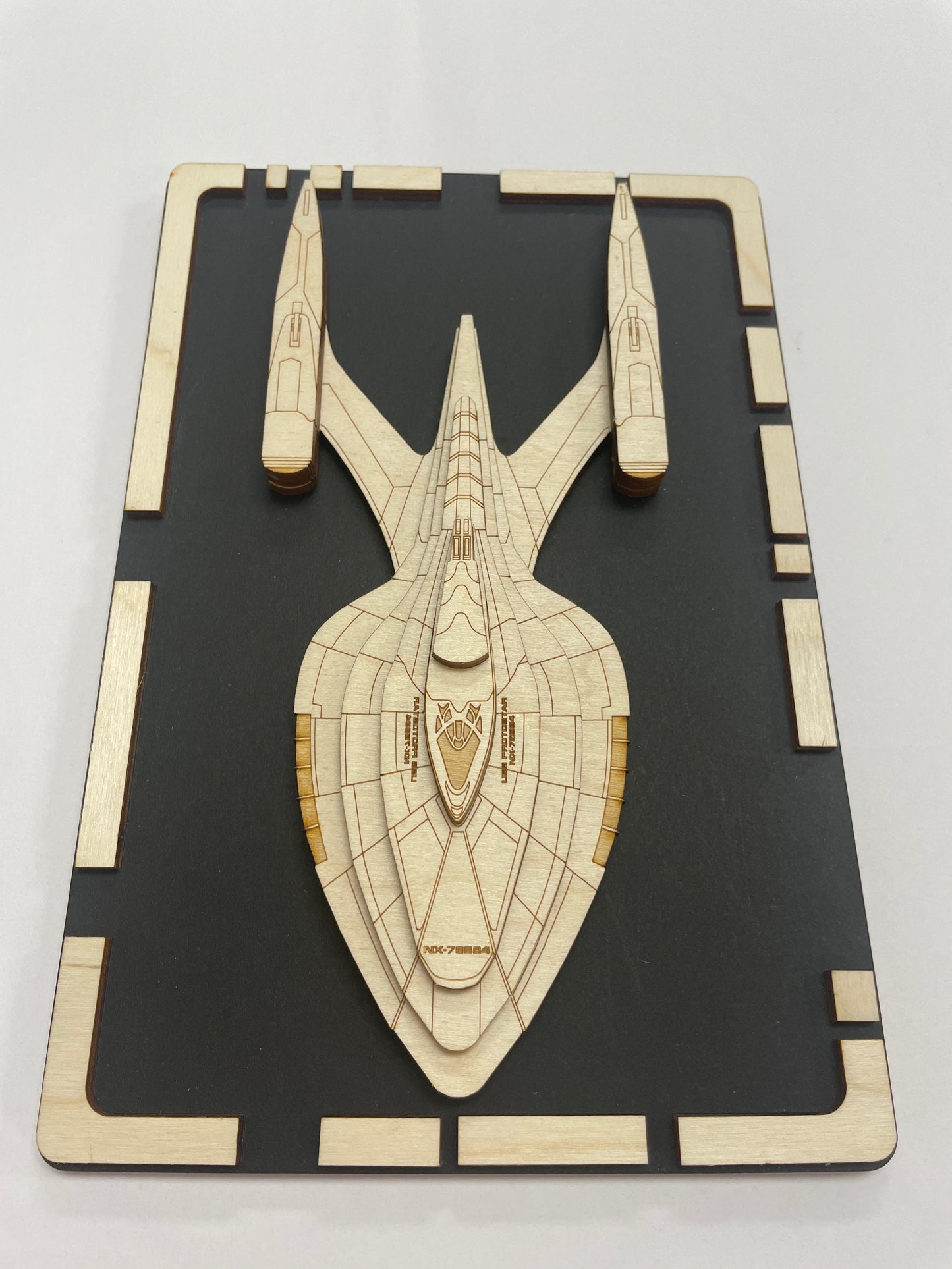 USS Protostar  - Wood Plaque
