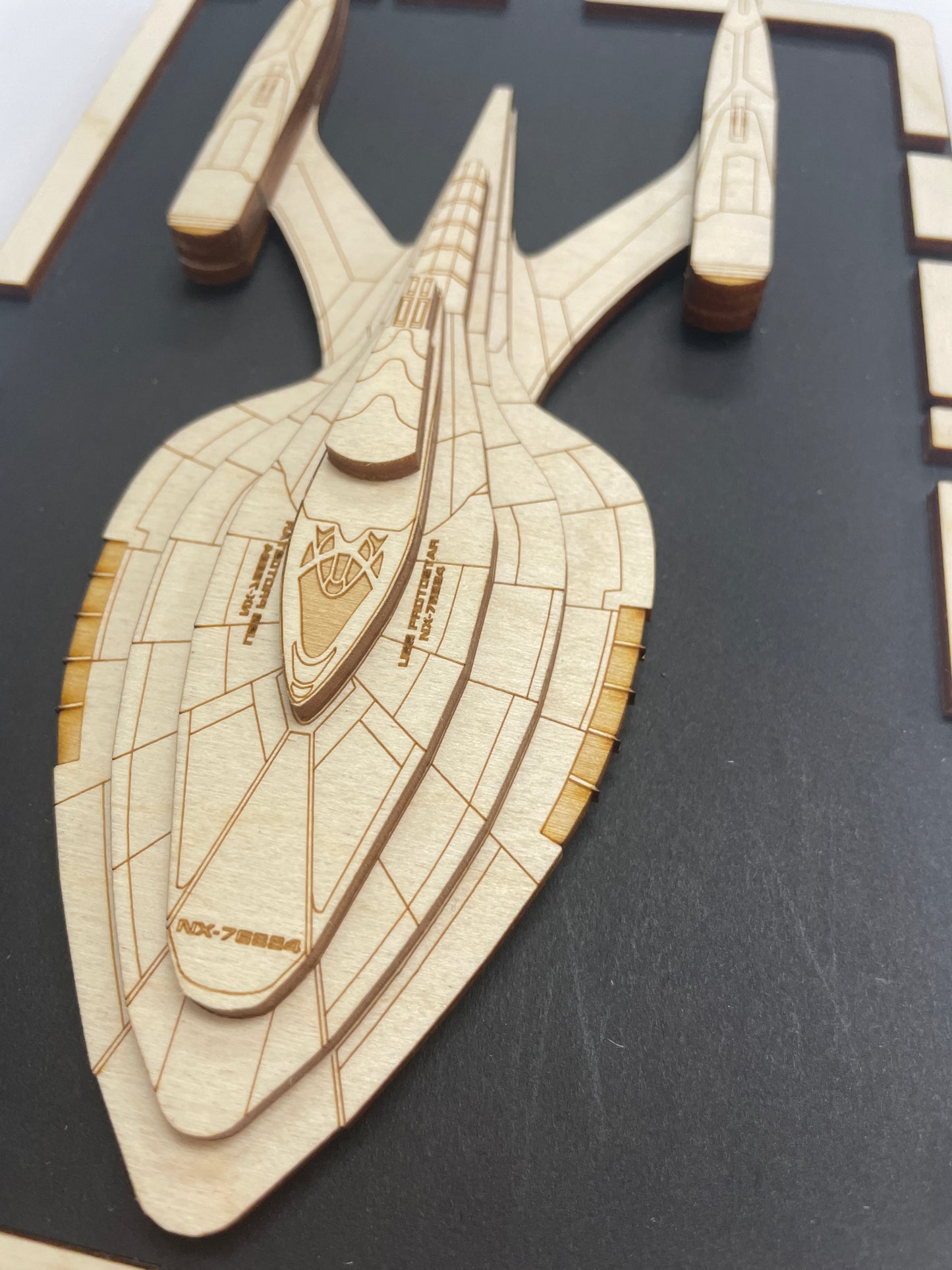 USS Protostar  - Wood Plaque