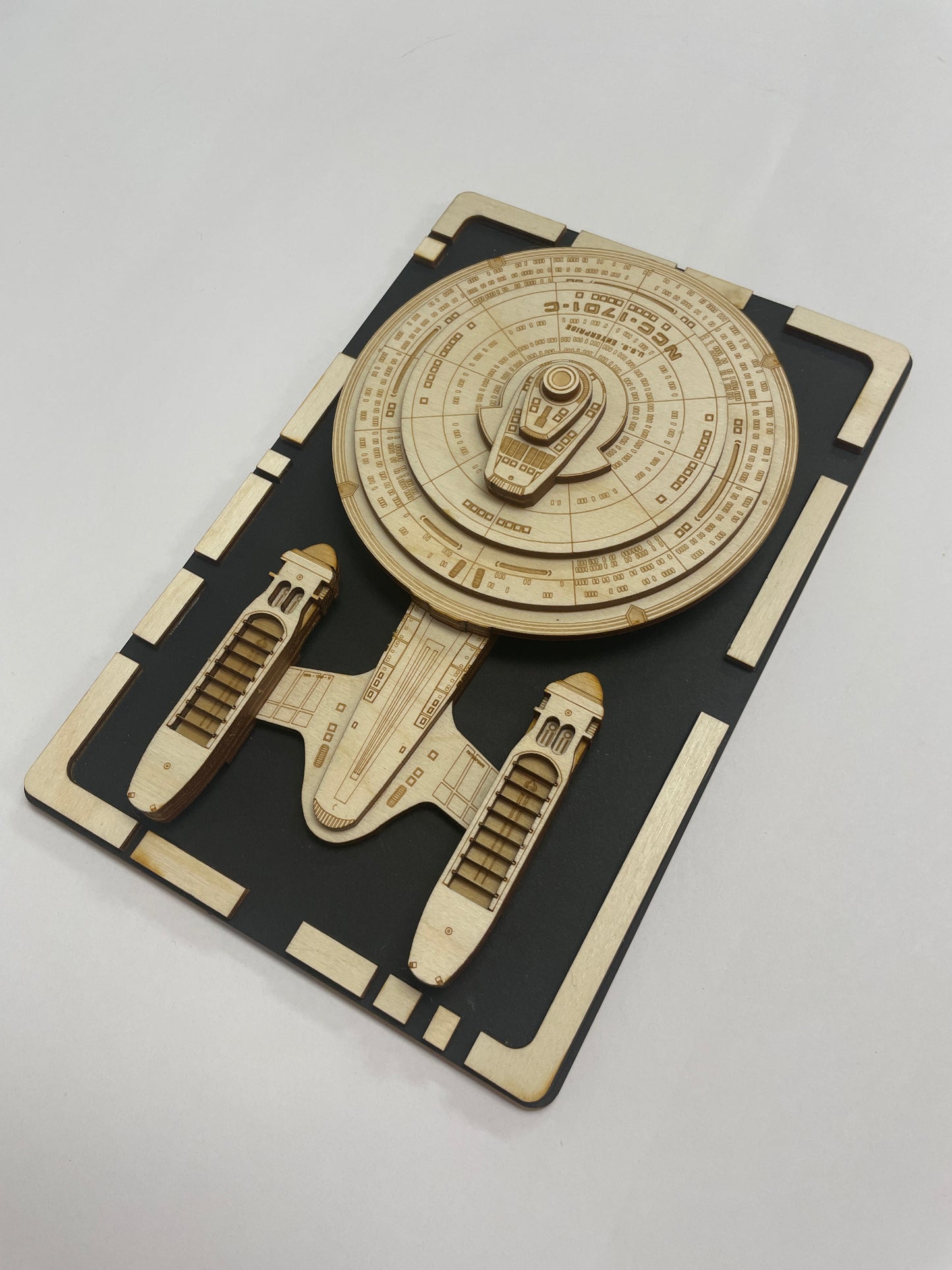 USS Enterprise NCC-1701-C - Wood Plaque