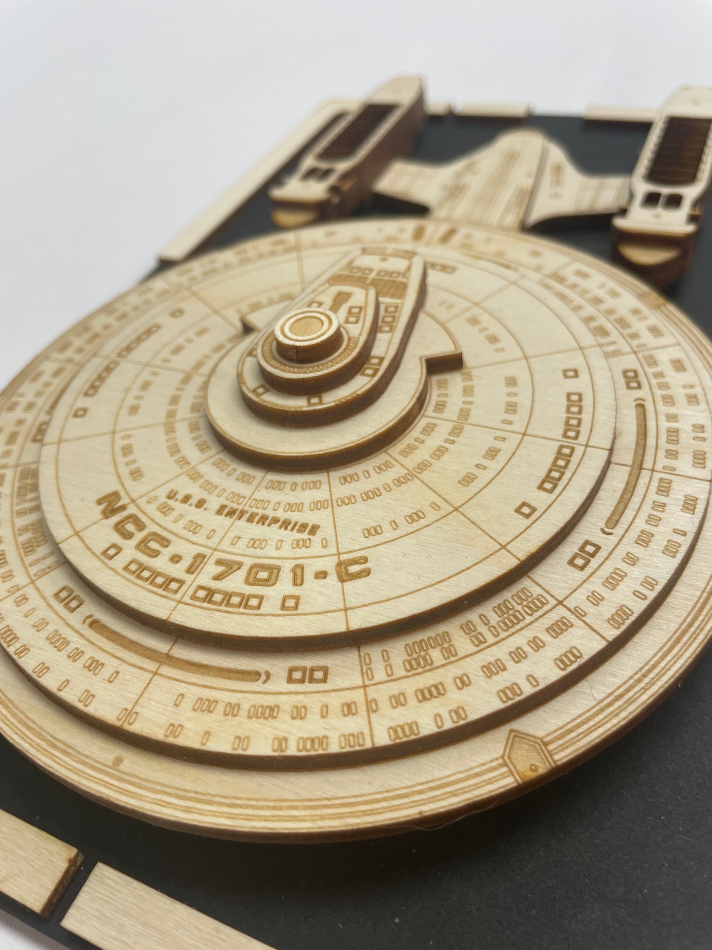 USS Enterprise NCC-1701-C - Wood Plaque