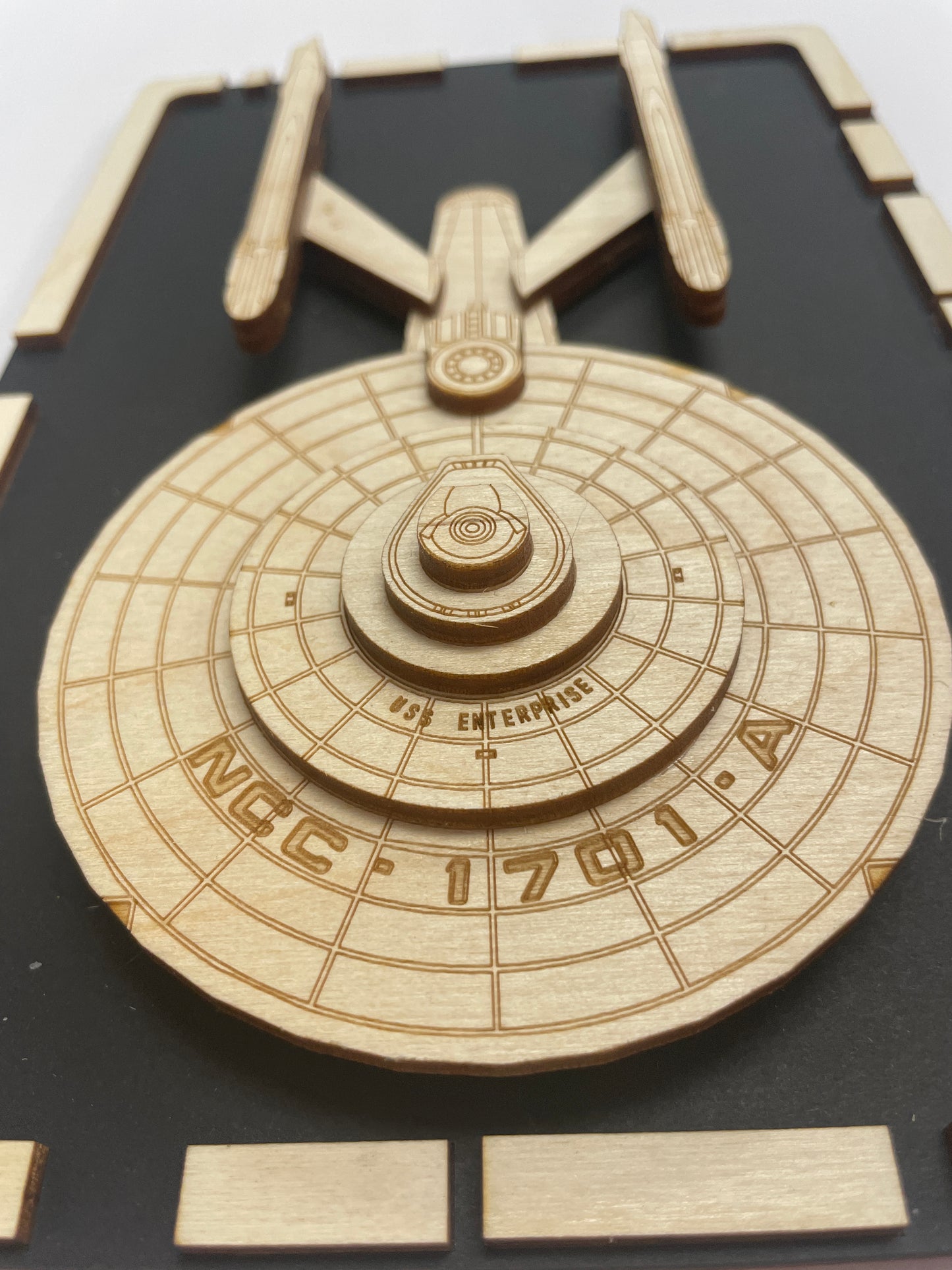 USS Enterprise NCC-1701-A - Wood Plaque