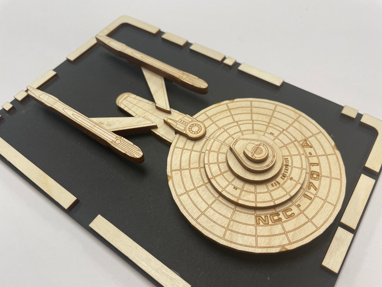 USS Enterprise NCC-1701-A - Wood Plaque