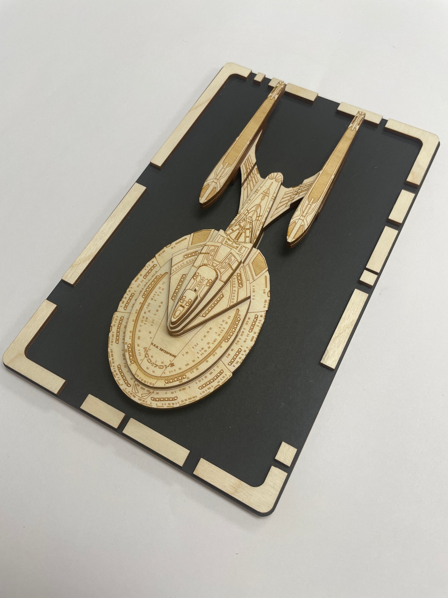 USS Enterprise NCC-1701-E - Wood Plaque